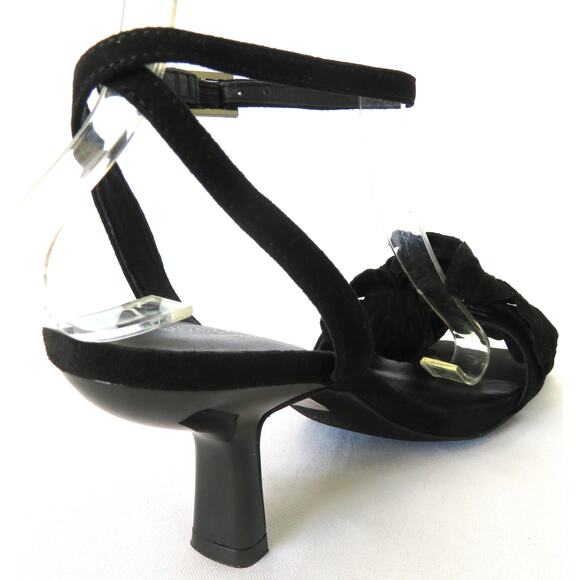 JEFFREY CAMPBELL Honolulu Floral Suede Ankle Strap Sandals Sz 7.5 - Picture 6 of 14